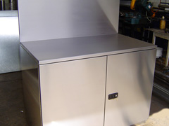 stainless steel cabinetry