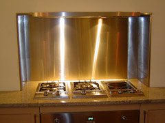 stainless steel kitchen splashbacks